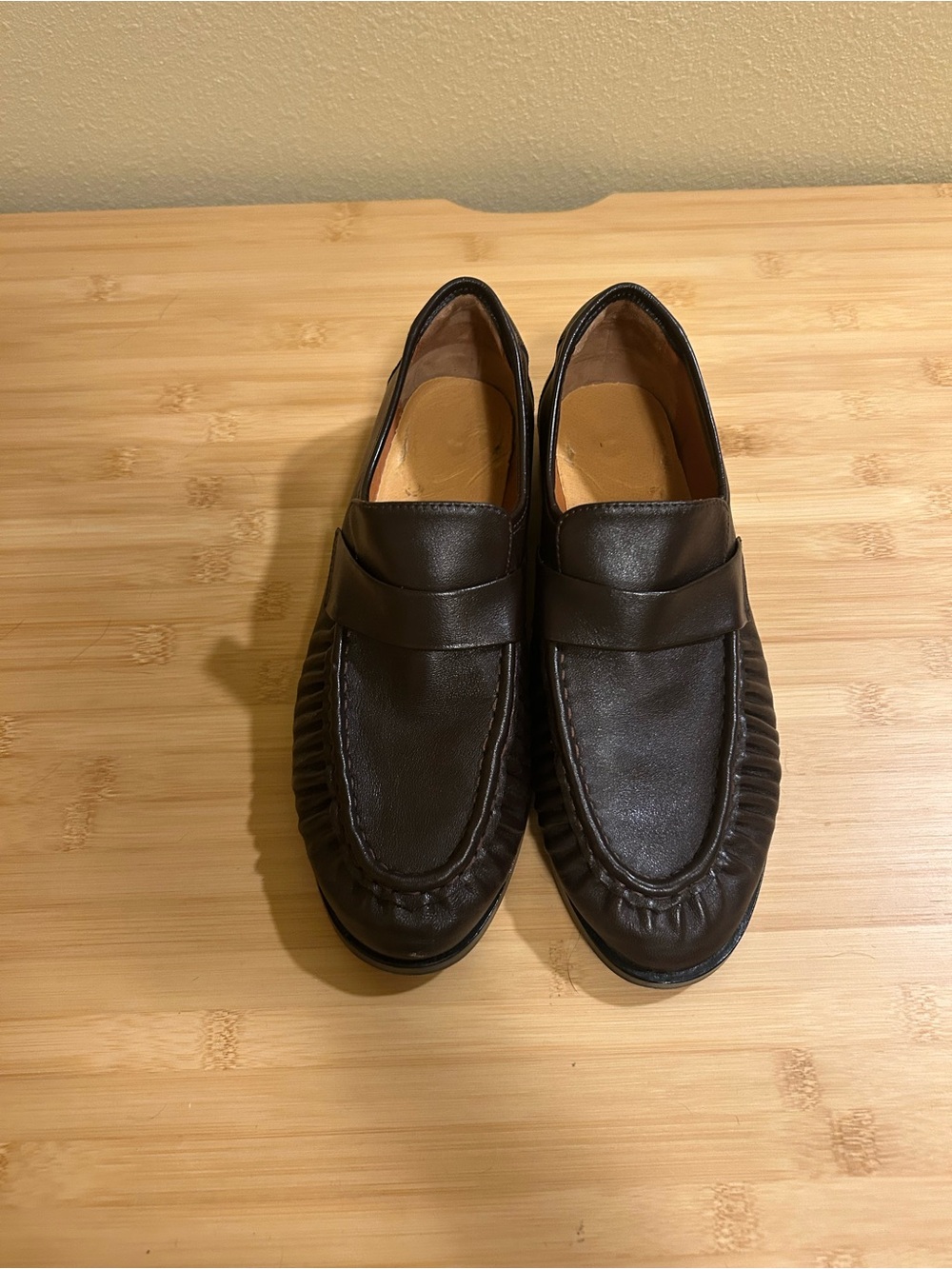 Chauna Chocolate Brown Leather Loafers